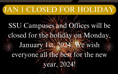 JAN 1 CLOSED FOR HOLIDAY