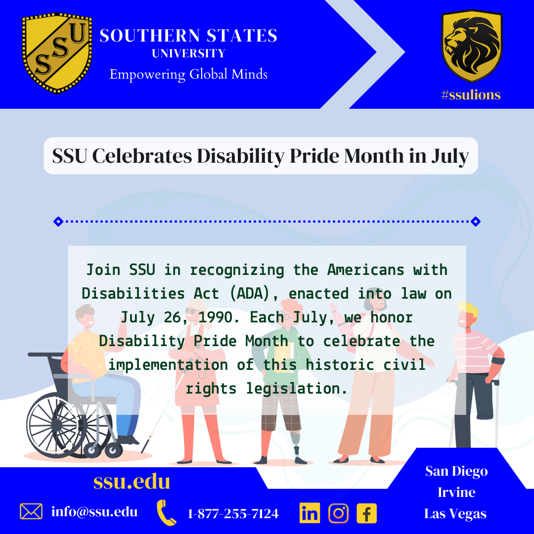 SSU Celebrates Disability Pride Month in July