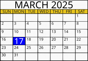 Spring 2025 Deadline - March 17