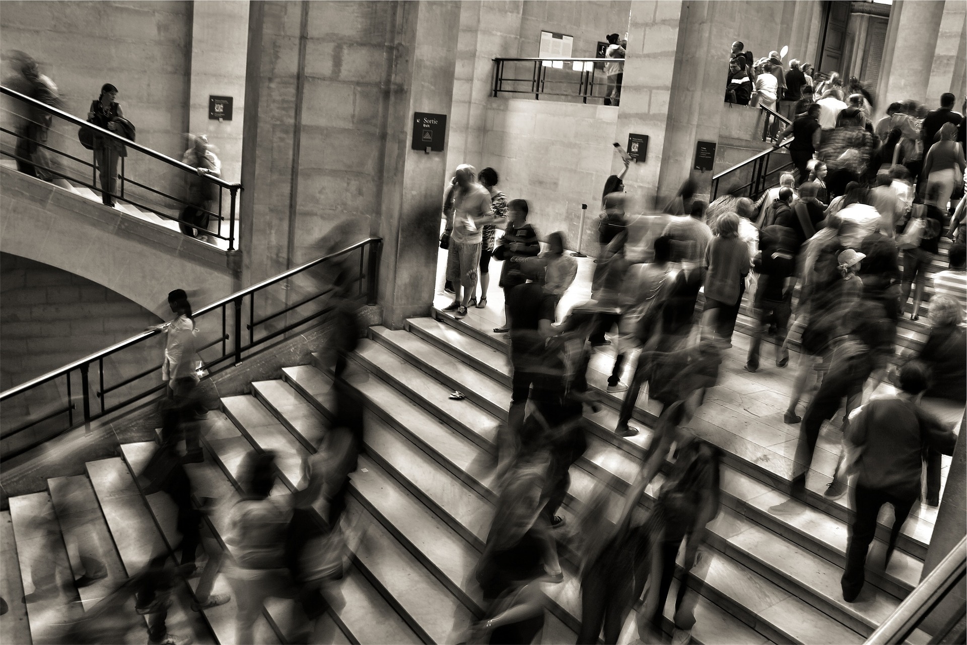 Business day busy hall Image