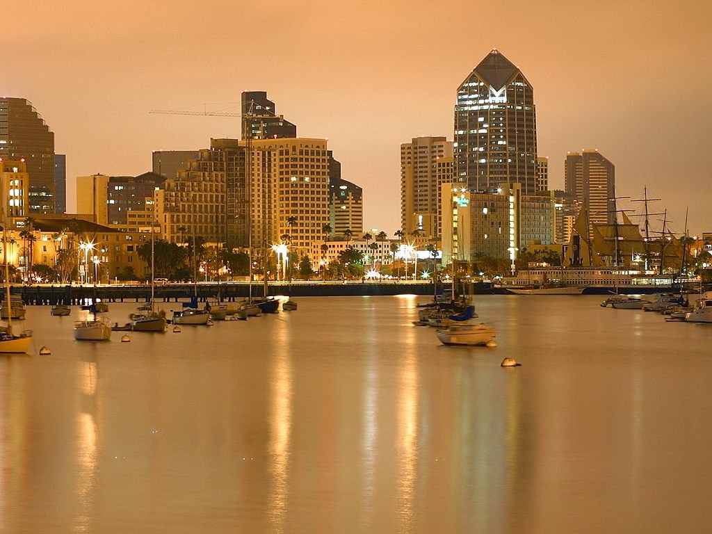 San Diego at Night Image