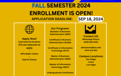 SSU Fall 2024 Enrollment