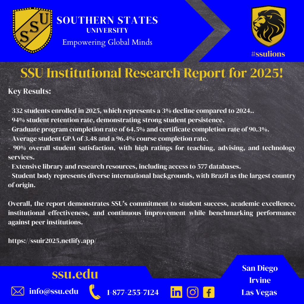 SSU Institutional Research Report 2025