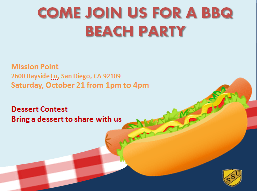 BBQ Beach Party Flyer