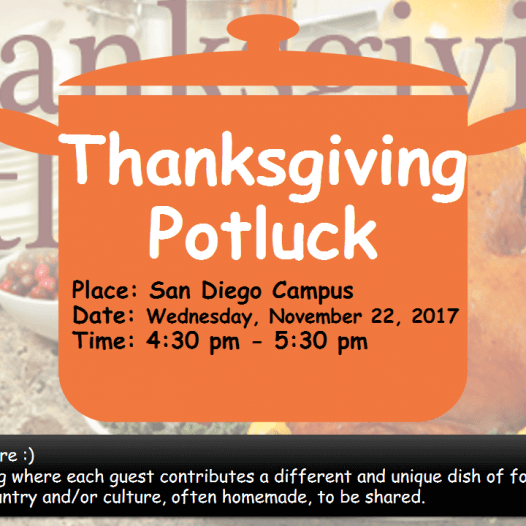 Potluck SSU SD Flyer